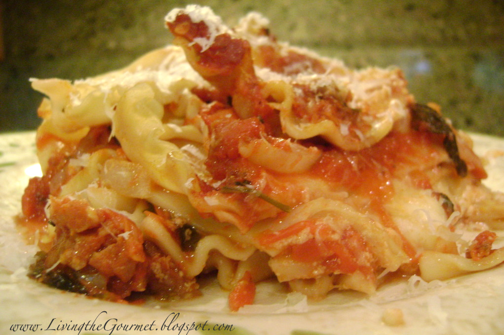 Zesty Lasagna - Living The Gourmet