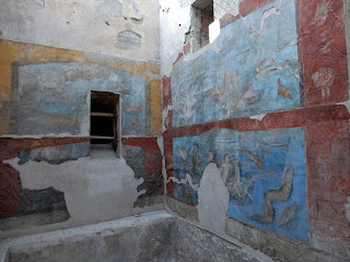 ポンペイ遺跡の壁画に描かれた海洋生物