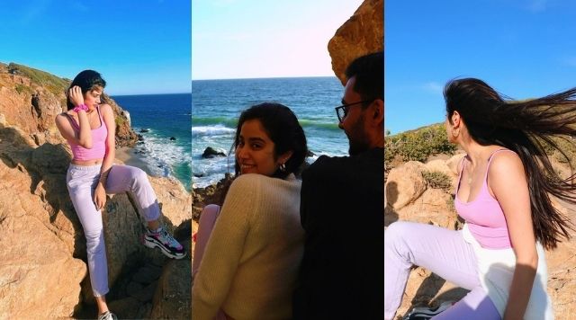 Janhvi Kapoor Enjoying A Beautiful Scenic View At LA Beach, Shares Pretty Pictures Of Her.