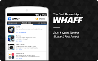 ربح المال من تطبيق whaff reward للهواتف الذكية والسحب على الباي بال
