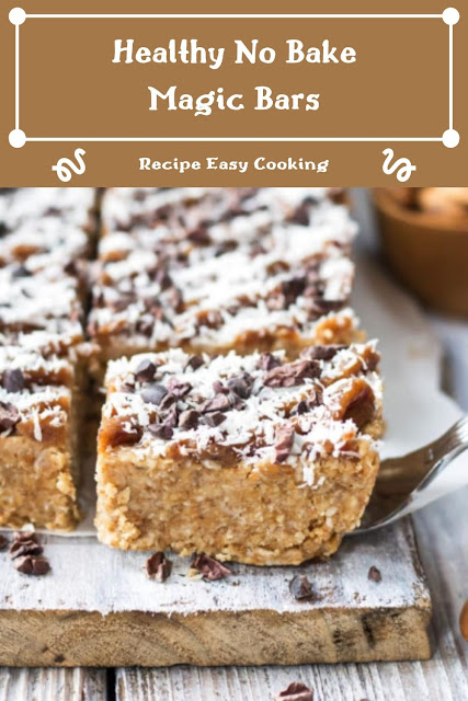 Healthy No Bake Magic Bars