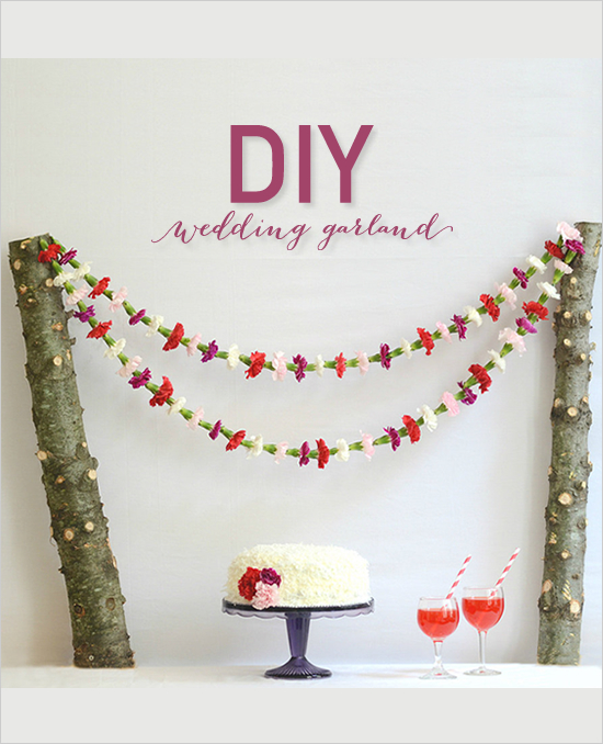 DIY guirnalda de flores