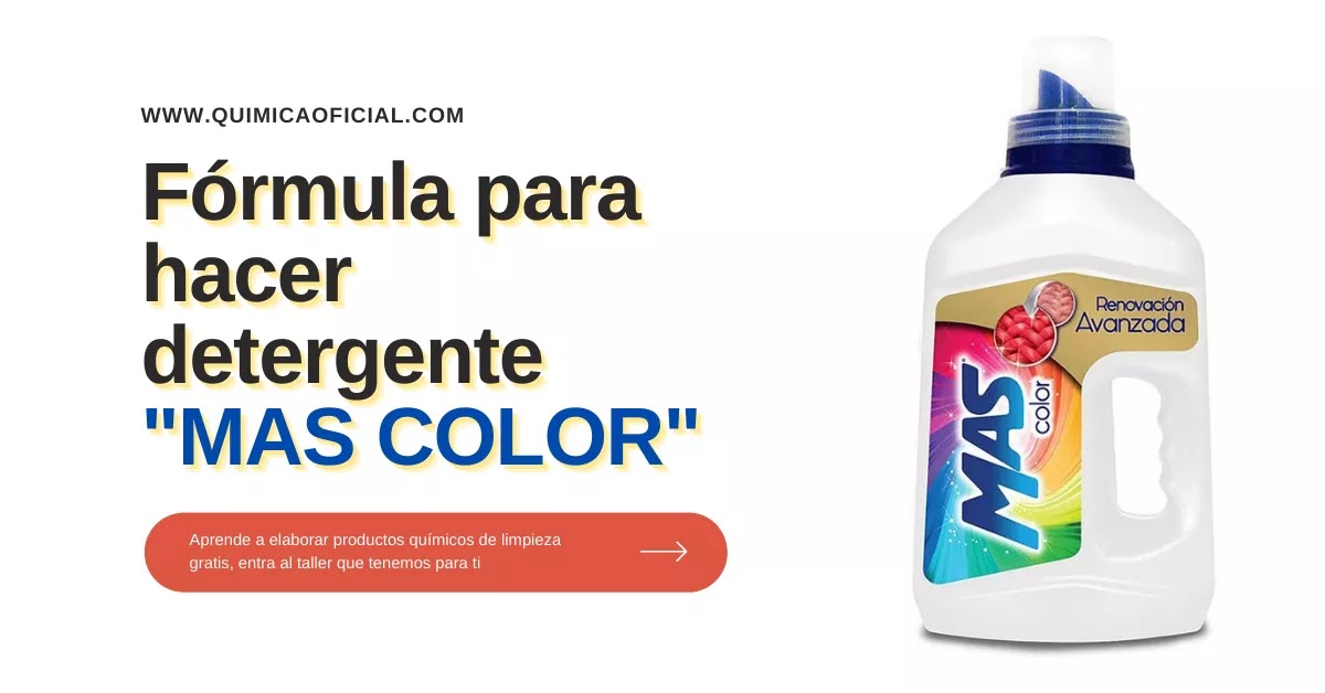 ▷ Detergente MAS COLOR aroma a CHICLE para ropa