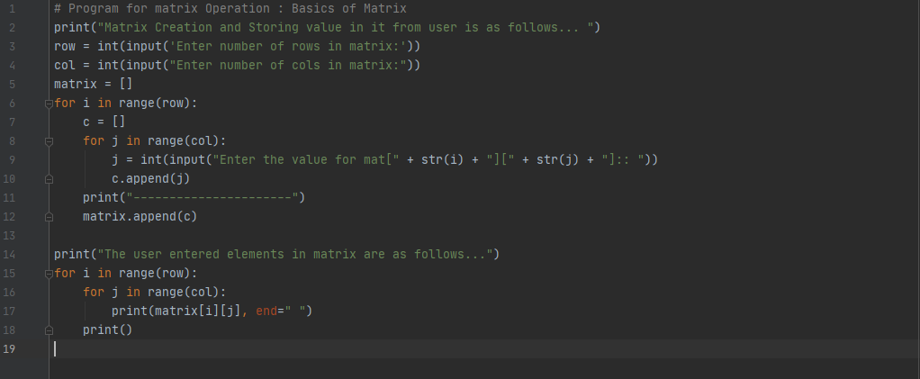 Group A Assignment No 3 Python Program for Matrix Operation like ...