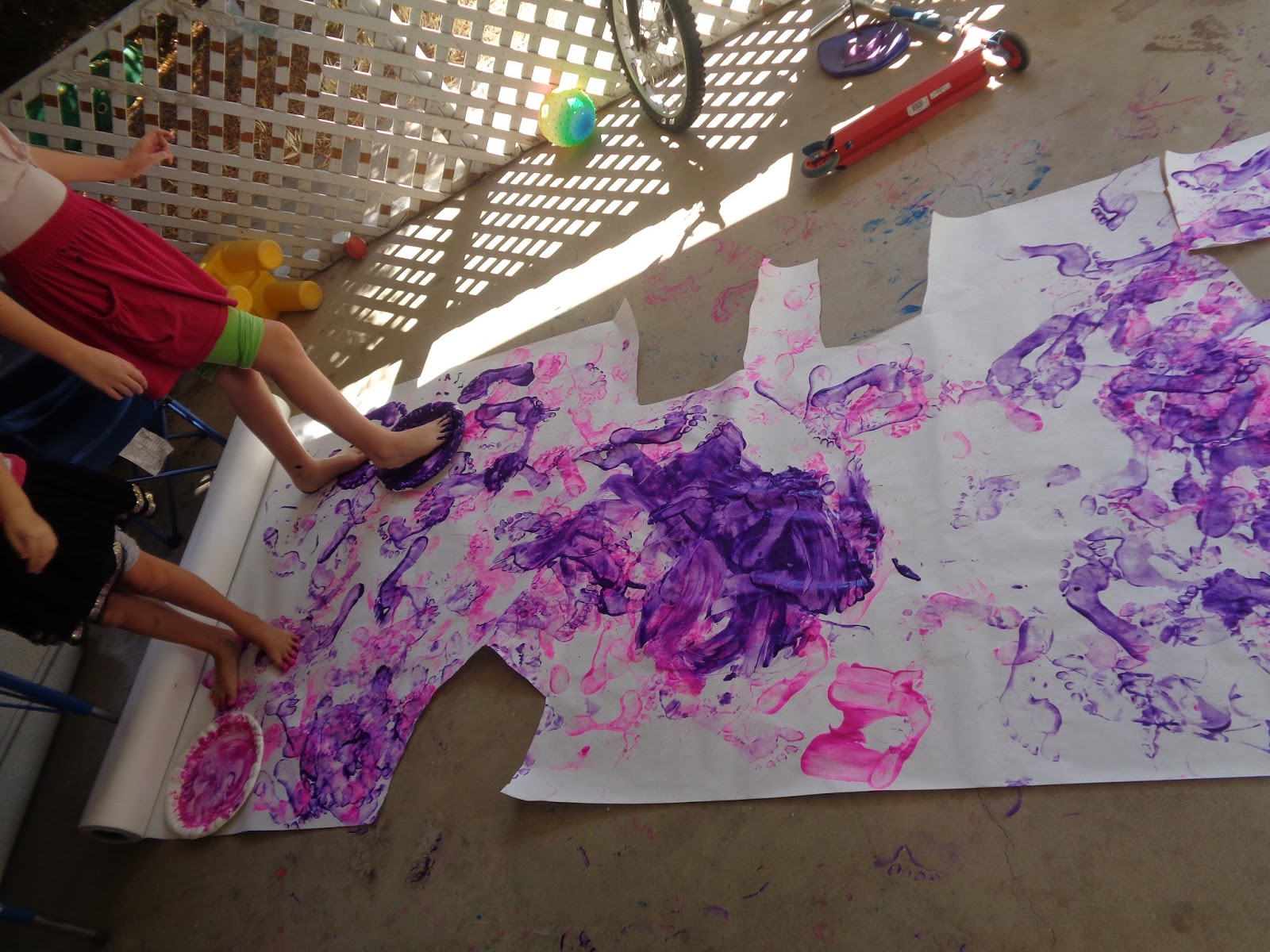 "Homeschool" is Not a Typo Footprints in Paint