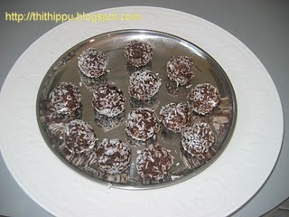 Carob Balls is made with carob and dates