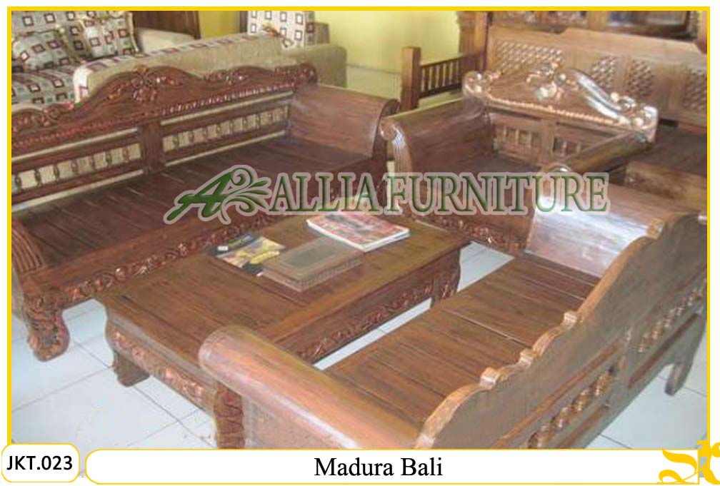Meja Kursi  Tamu Ukiran  Madura Bali Allia Furniture