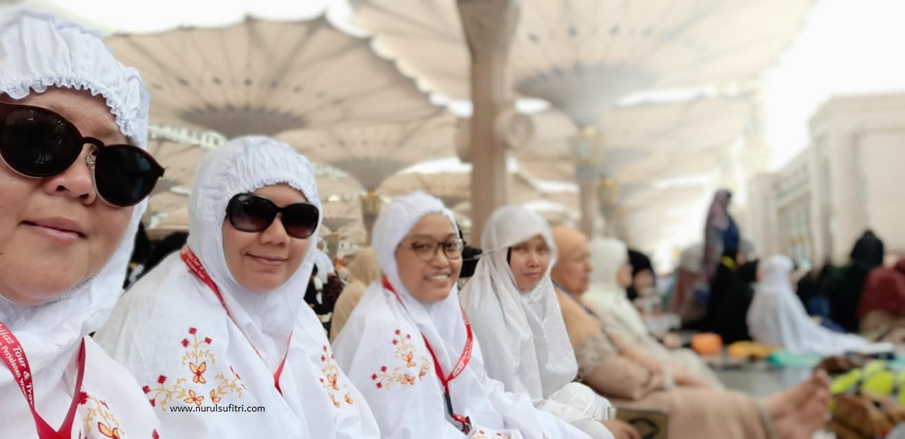 masjid nabawi termegah dengan payung cantik nan memesona sepanjang sejarah madinah al munawwarah al hijaz nurul sufitri mom lifestyle blogger traveling umroh