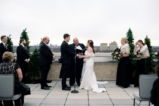 Amanda & George's Outdoor Winter Wedding at The Chase Park Plaza | St. Louis Wedding Photographer & Videographer