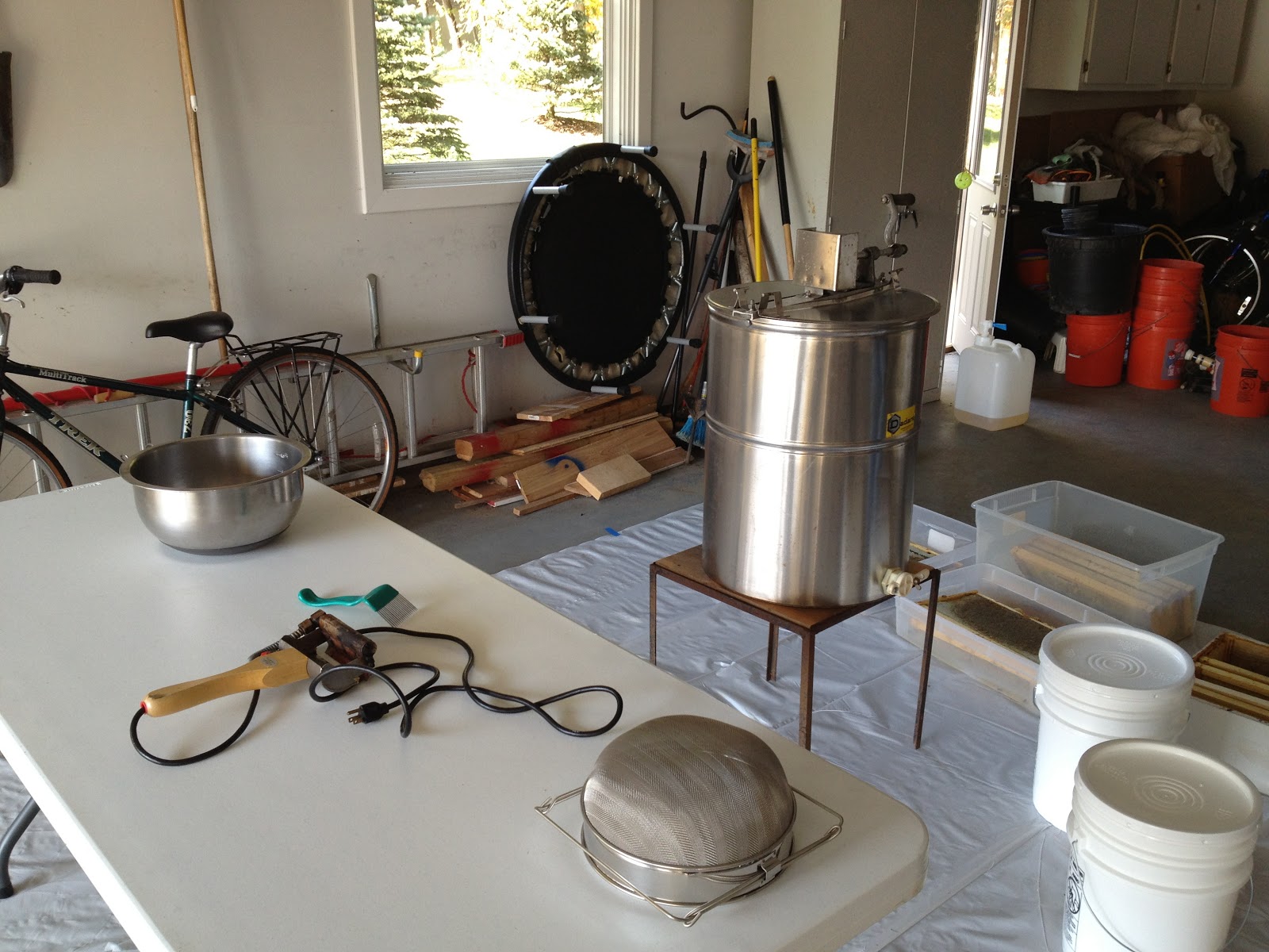 Oak Hill Apiary Honey extraction day!