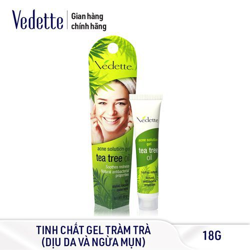 Gel Kháng Khuẩn Trị Mụn Tinh Chất Tràm Trà Vedette 18g