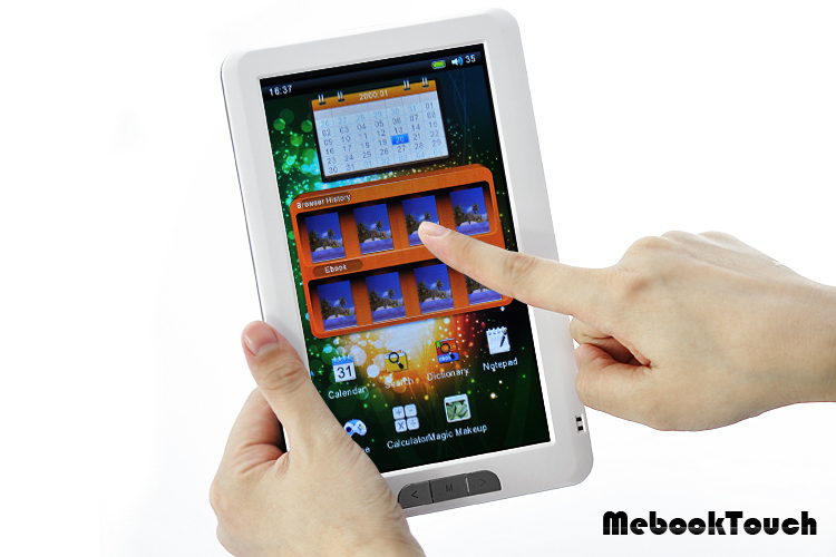 Mebook Touch 7.0Inch Touchscreen eBook Reader Specifications and