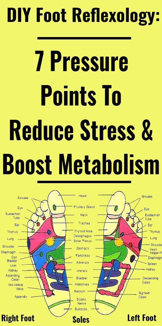Diy Foot Reflexology 7 Pressure Points To Reduce Stress And Boost Metabolism Wellness Tips 100