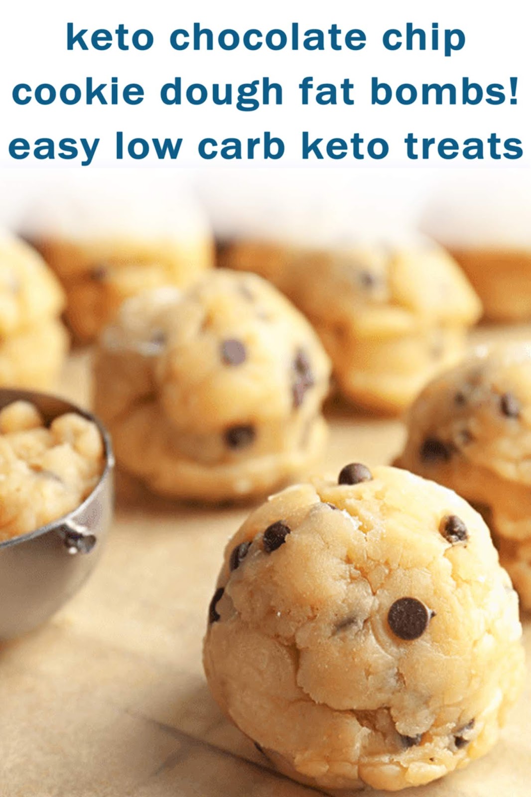 keto chocolate chip cookie dough fat bombs! easy low carb keto treats ...