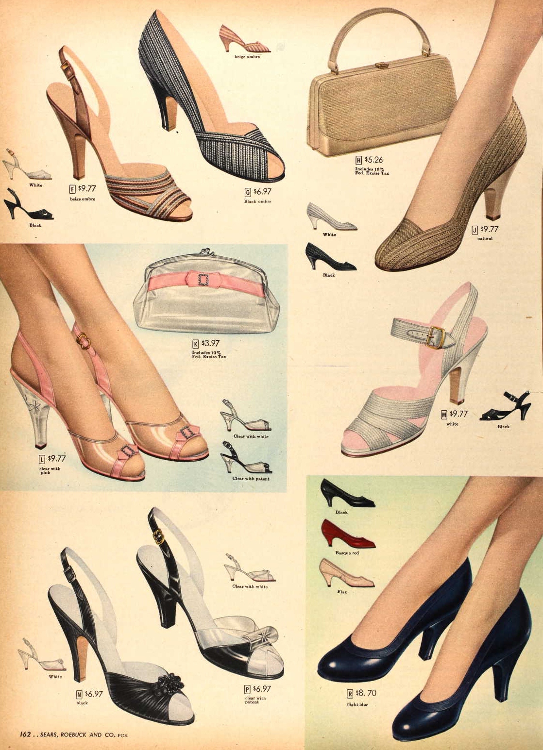 Snapped Garters: 1957 Fashions -- IN COLOUR!