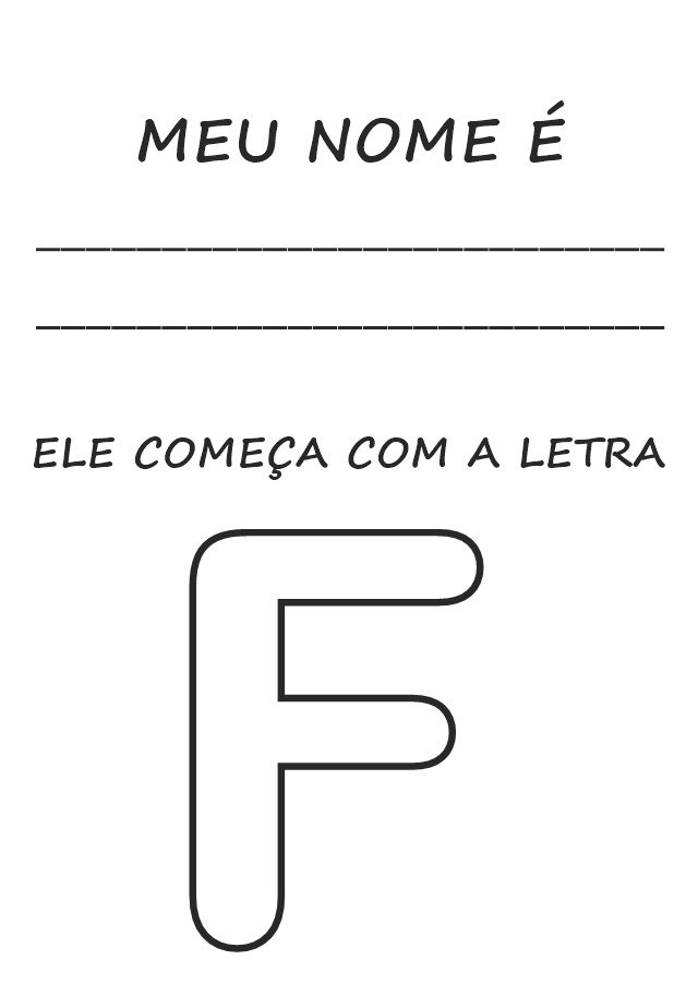 Atividade com a Primeira Letra do Nome.