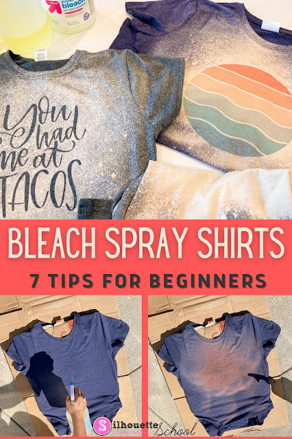 How to Do Bleach Shirts with Vinyl - Silhouette School