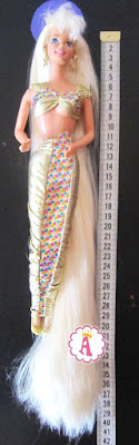 Сколько см волосы у барби русалки Barbie Jewel Hair Mermaid 1995