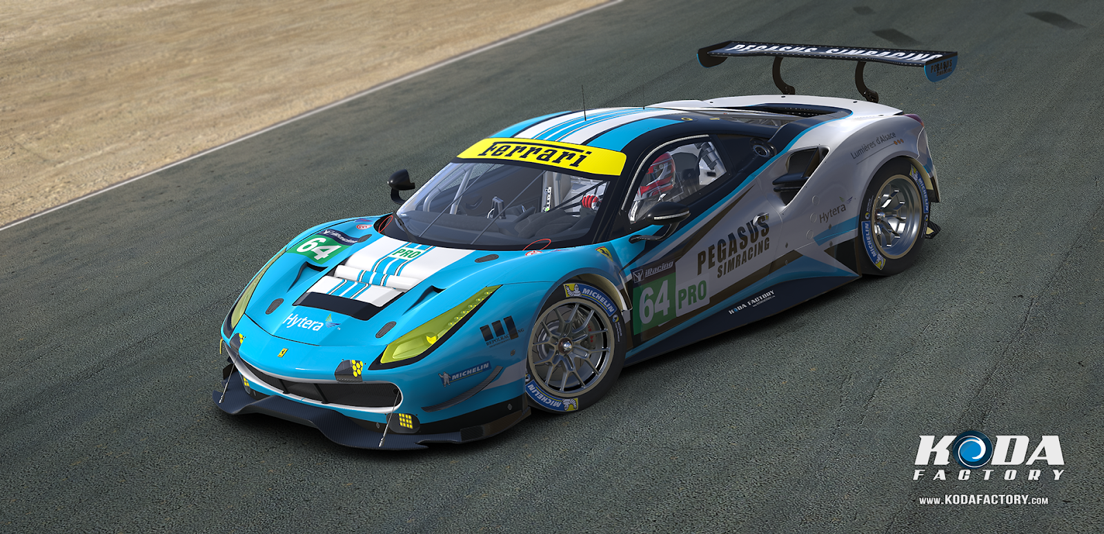 Koda Factory Pegasus Simracing Ferrari 488 GTE iRacing