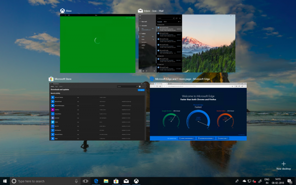 Multitasken in Windows 10