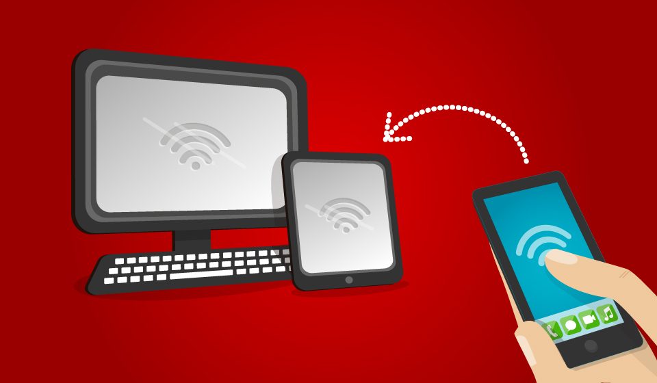 Hotspot Utiliza el móvil para conectar a tu ordenador o Tablet