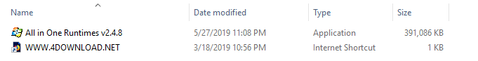 All in One Runtimes v2.4.8 download for free