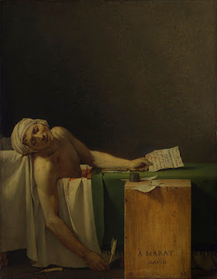 Death of Marat by Jacques-Louis David