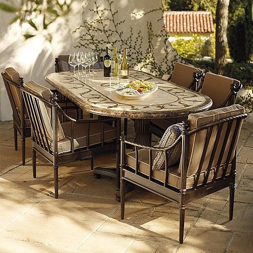 mediterranean dining table furniture sets for outdoor