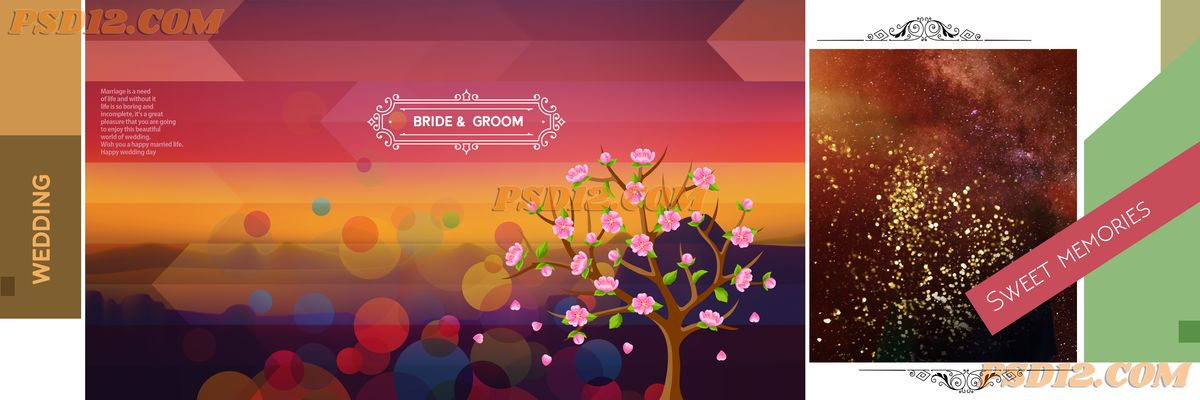 12X36 PSD Wedding Album Design PSD Free Download