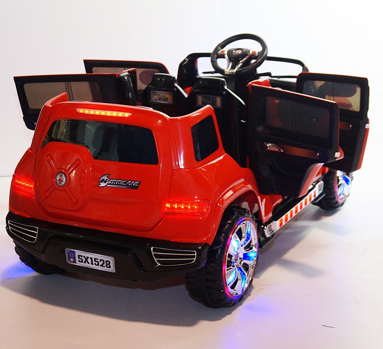 NEW 4 DOORS BATTERY OPERATED RIDE ON TOY CAR WITH REMOTE CONTROL 12