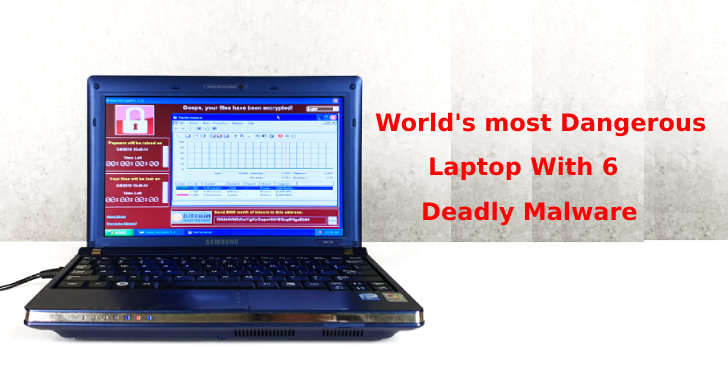 World’s most Dangerous Laptop With 6 Popular Malware Sold at .3 million