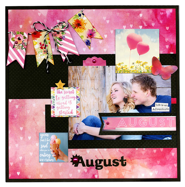 The BoBunny Blog: Luscious Layouts for A Year with Calendar Girl!
