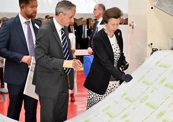 Princess officially opened the new site which will enable the production of Springbond, a new eco-engineered carpet