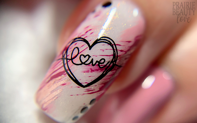 NAIL ART: Cute & Swirly Valentine Hearts Gel Nails - Prairie Beauty