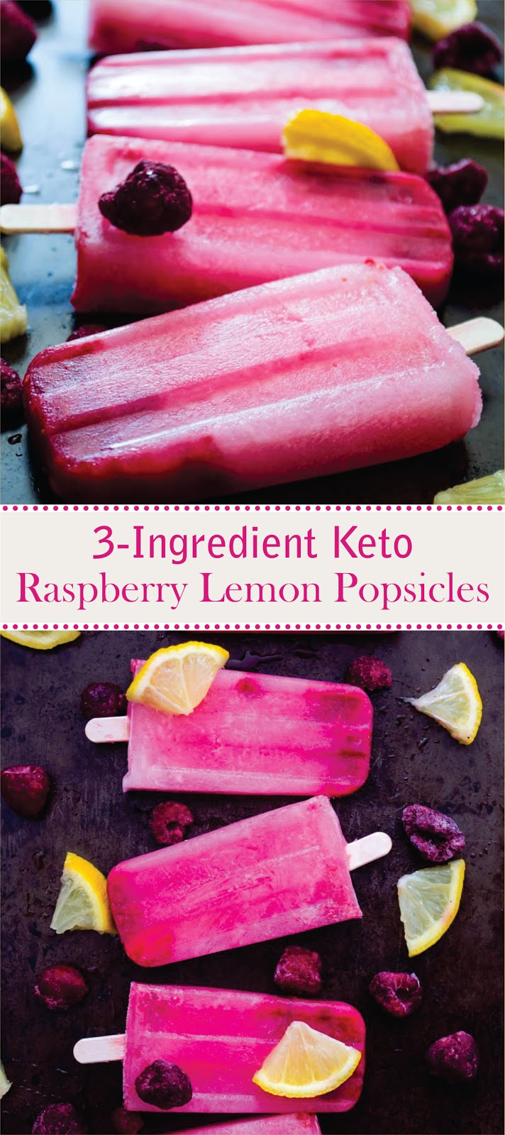 3Ingredient Keto Raspberry Lemon Popsicles Fast Family Meals