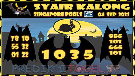 Syair Kalong Togel Singapura Sabtu 04-Sep-2021