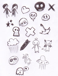 drawings cartoon things background easy cool drawing emo stuff spooky goth clipart drawn simple sketches kawaii deviantart random animal girl101