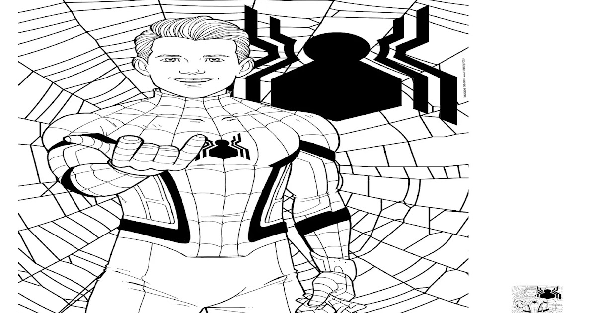 Coloring Page Of Unmasked Spiderman