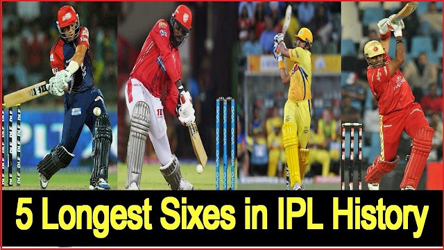 Longest Sixes in IPL