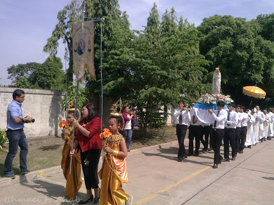 Procession for the Solemnity of Mother of God by Thai Catholics in Rangsit