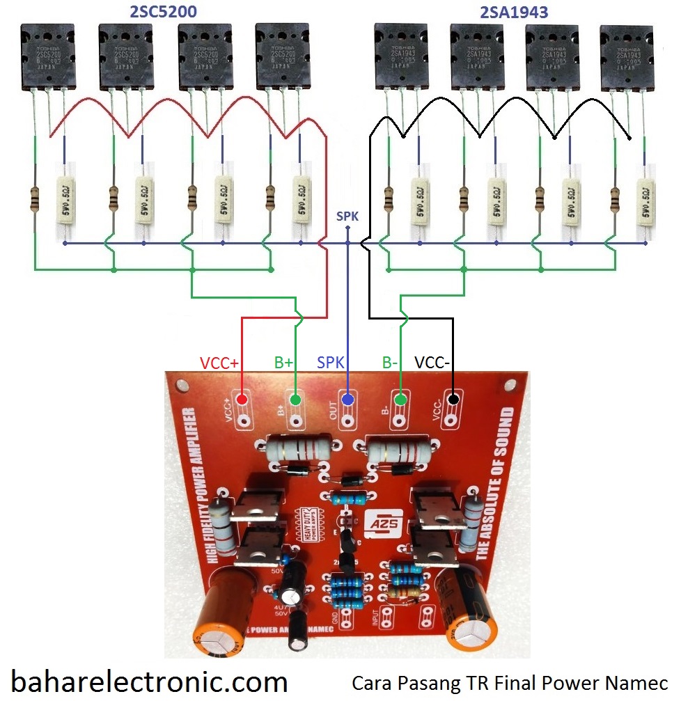 Cara Pasang Tr Final Power Namec - Bahar Electronic