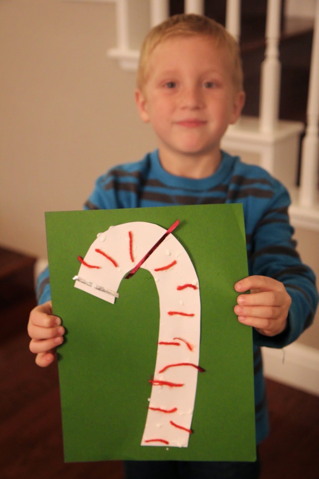Toddler Approved!: Candy Cane Collage Craft for Toddlers