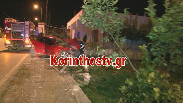Τραγωδία στην Κορινθία - Νεκρός 19χρονος που "κάρφωσε" με το όχημα του σε μάντρα