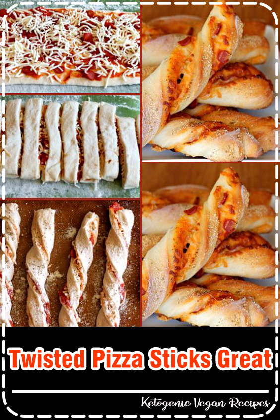 Twisted Pizza Sticks Great for dinner or a party snack Food for Everyone