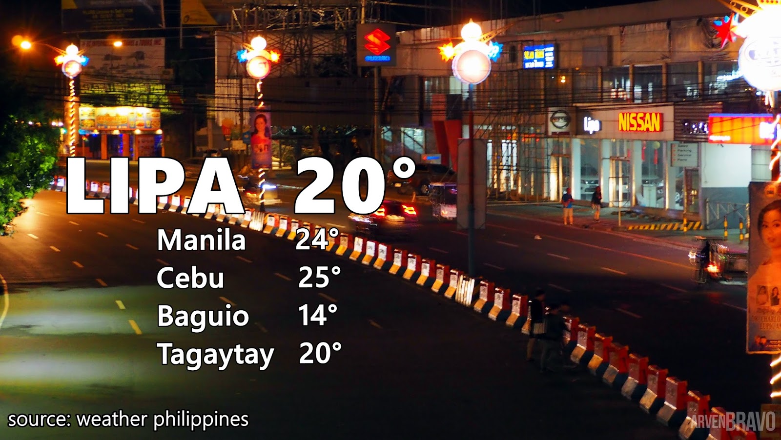 Lipa Status Cold and Gusty Lipa Weather