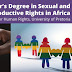 University of Pretoria Master's Degree Scholarship in Sexual & Reproductive Rights 2019