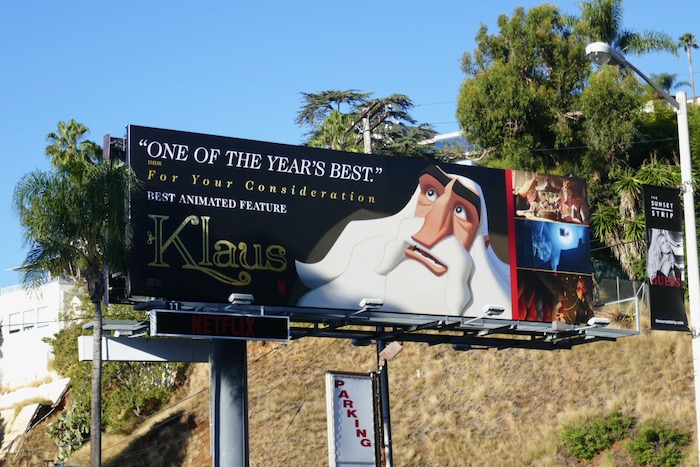 Klaus film FYC billboard Klaus film FYC billboard