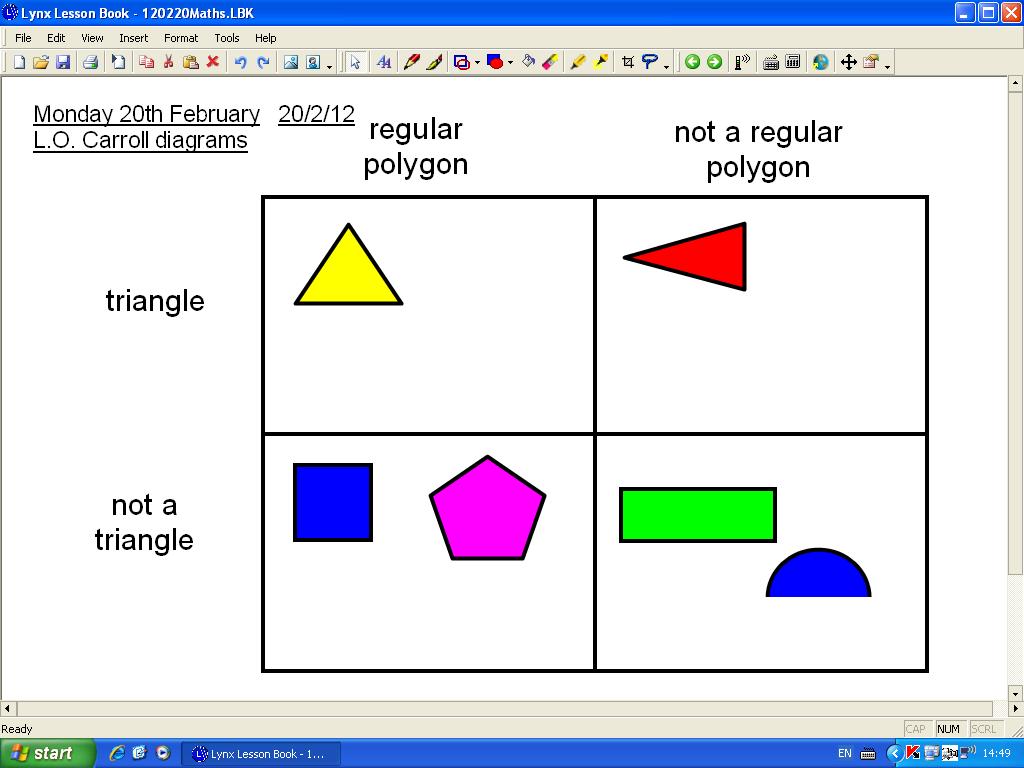 Mr Howe's Class: Maths: Carroll diagrams carroll diagram to print 