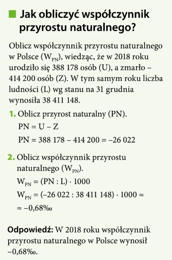 Wskaznik Dynamiki Zmiany Liczby Ludnosci II02 Zmiany liczby ludności Polski i Europy