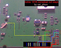 Nokia 1616,nokia 1800 LCD display backlight LED solution